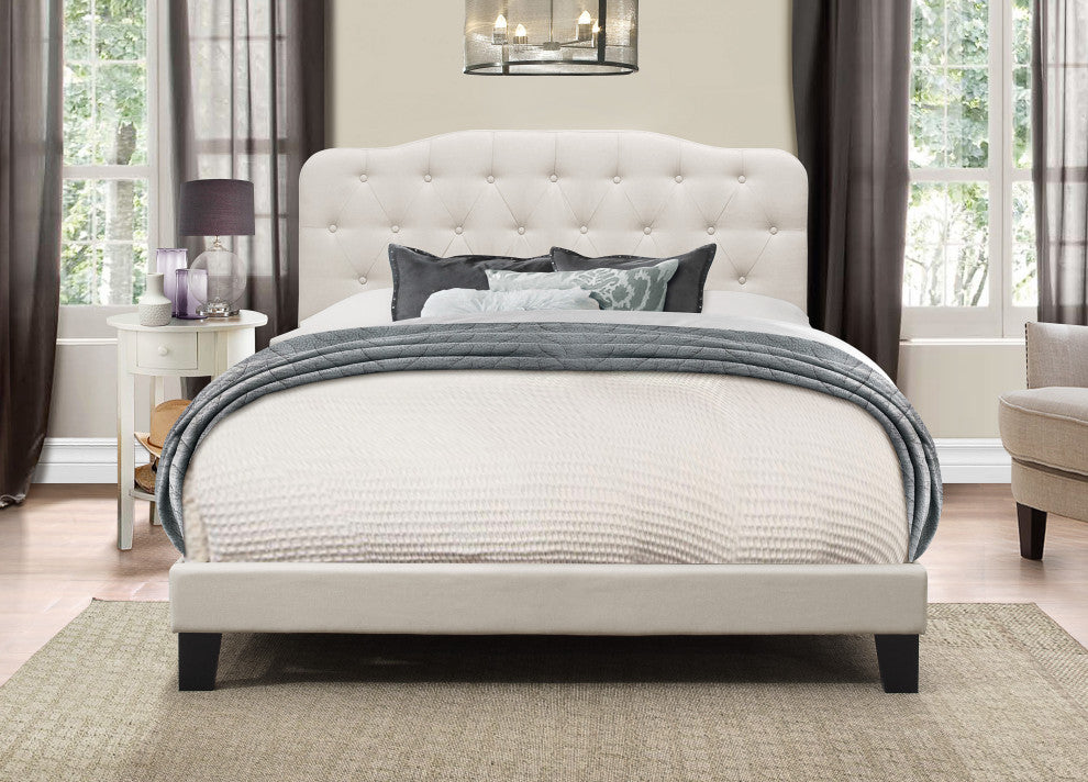 Hillsdale Nicole Contemporary Low Profile Queen Upholstered Bed