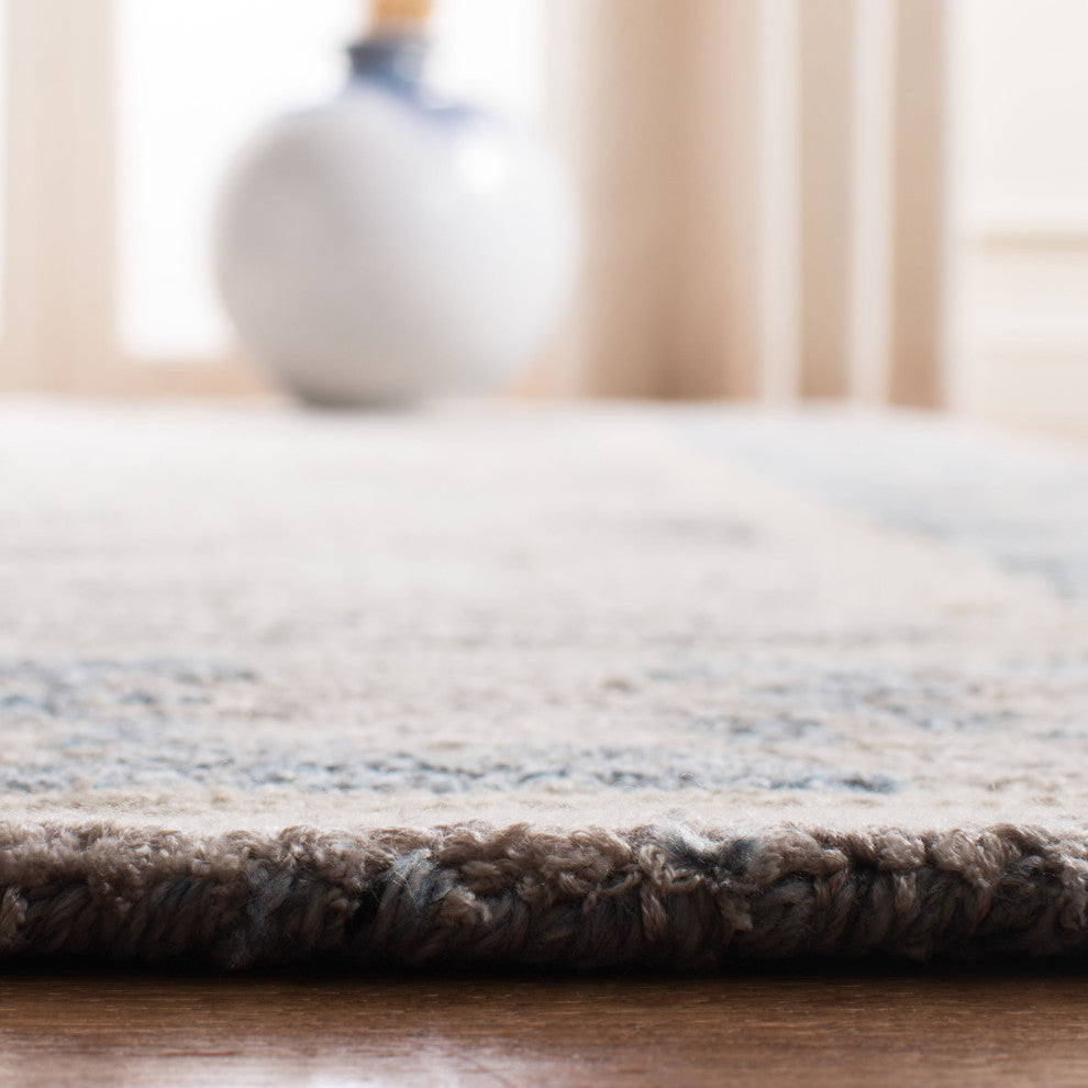 Safavieh Couture Abstract Collection, ABT625 Rug, Beige/Blue, 8'x10'