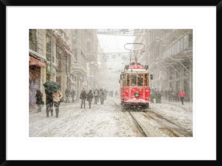 "Beyoa? Lu" Framed Digital Print by Murat Bakmaz, 30x22"