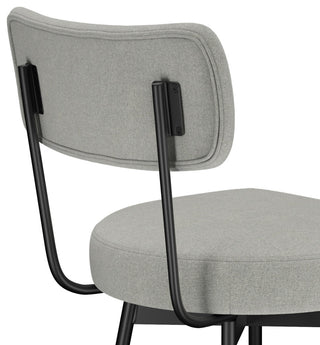 Giselle Swivel Bar Stool, Set of 2, Light Gray