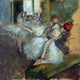 Edgar Degas Ballet Dancers, 20"x20" Gallery Wrapped Canvas Print