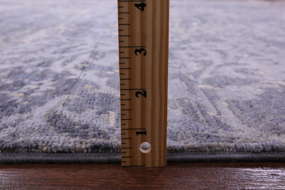 8' 2" X 10' 0" Wool and Silk Modern Handmade Rug Q10324