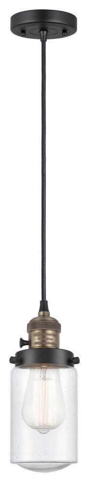 INNOVATIONS 201CSW-BAB-G314-LED 1-Light Mini Pendant Black Antique Brass