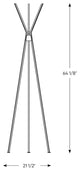 DALS Lighting Star Floor Lamp, White