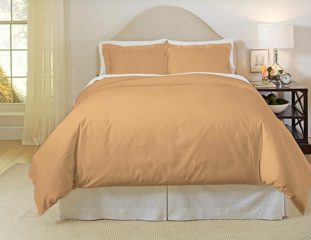 Pointehaven 500TC Duvet Set, Expresso, Queen