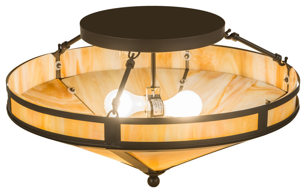 22 Wide Craftsman Prime Flushmount