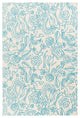 Surya Tic Tac Toe TCT-6008 5'x7'6" Rug, Sky Blue/Cream
