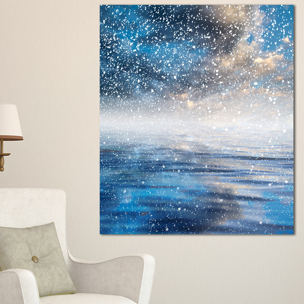 "Blue Sky Reflection in the Lake" Skyscape Canvas Photo Print, 30"x40"