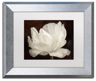 Cora Niele 'White Tulip III' Matted Framed Art