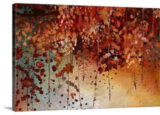 Cascading Leaves Wrapped Canvas Art Print, 48"x32"x1.5"