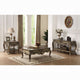 Acme Ragenardus Victorian Sofa Table, Vintage Oak