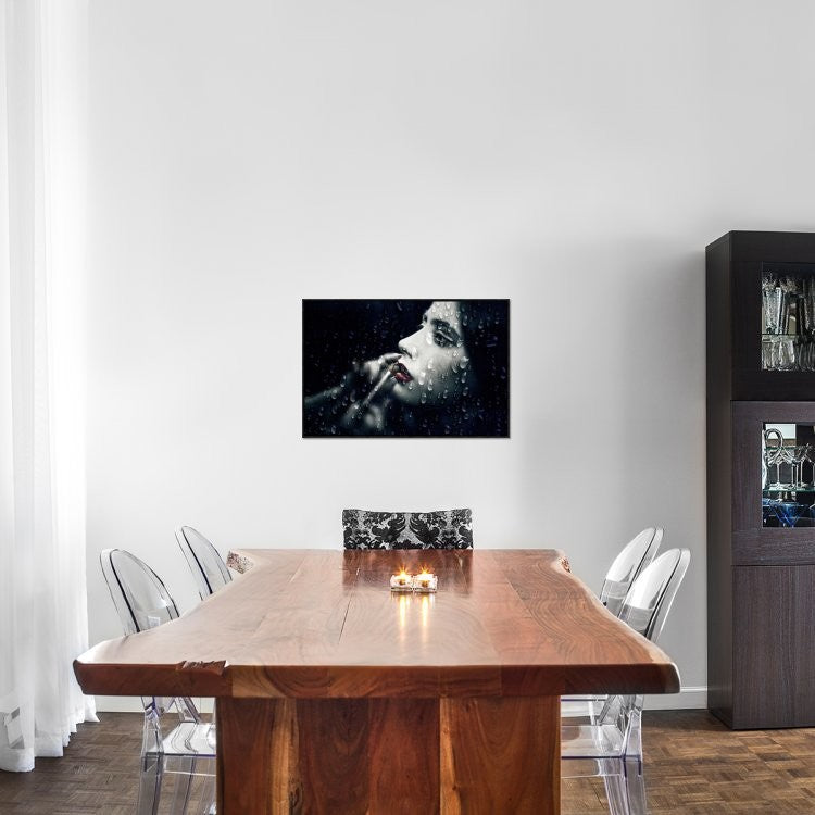 "Through The Looking-Glass" Framed Canvas Giclee by Abrantespaulo, 31x21"