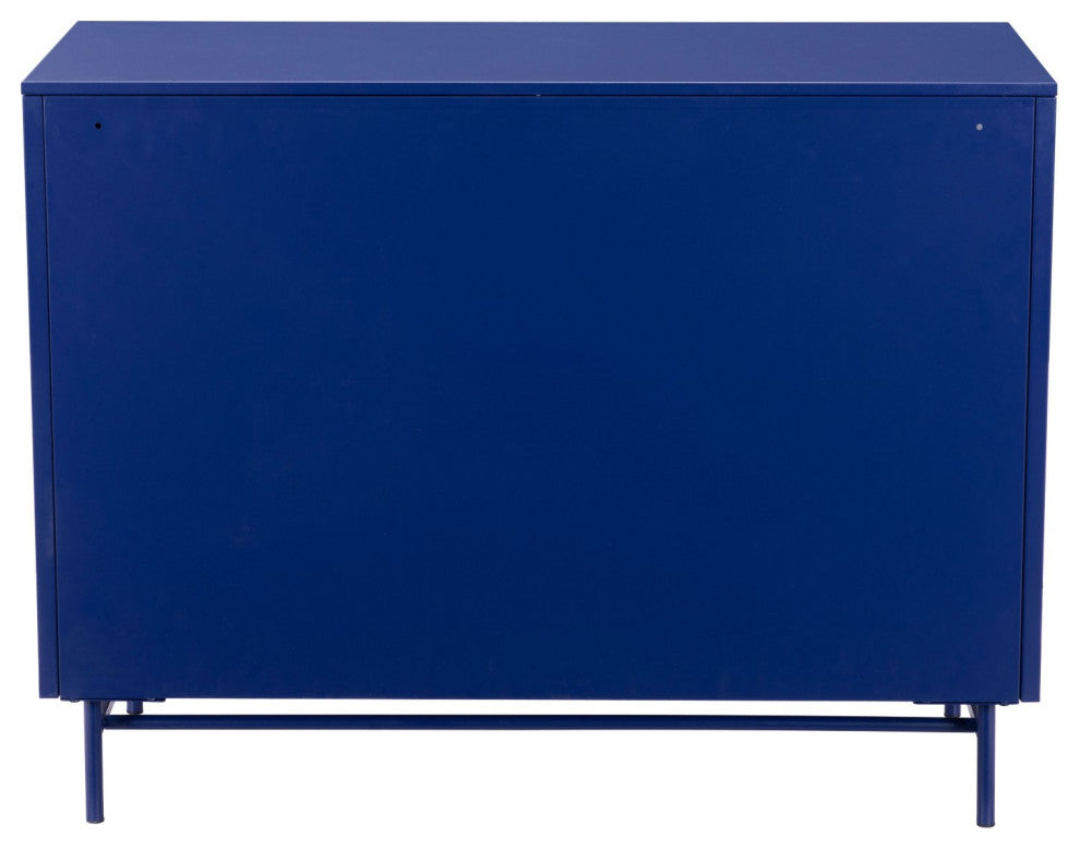 Bar Cabinet, Glass, Metal, Blue, Clear, Gold, Bar Kitchen Pub Cafe Bistro