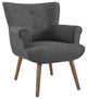 Cloud Upholstered Armchair, Gray