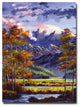 'Mountain River Valley' Canvas Art by David Lloyd Glover