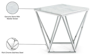 Skyler Chrome End Table