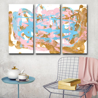 Ready2HangArt 'Plie' Wrapped Canvas Art Set, 40"x60" 3-Panels