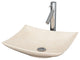 Arista Vessel Vanity Bathroom Sink in Ivory Marble