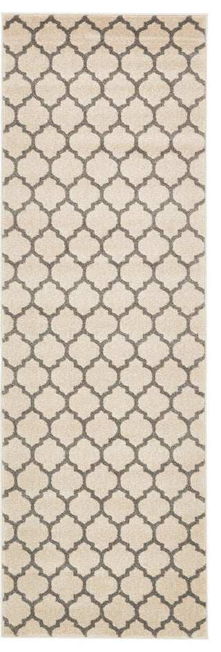 Unique Loom Beige Philadelphia Trellis 2' 7 x 8' 0 Runner Rug