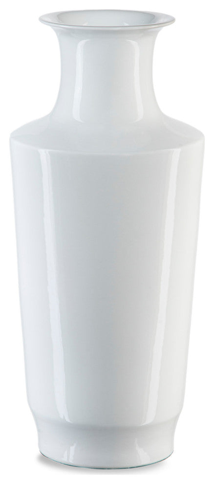 Imperial White Modern Shoulder Vase