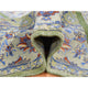 Green Rug, on Rug, Design Hand Knotted Silk With Textured Wool Rug, 7'9"x9'10"