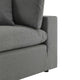 Modular Lounge Sofa Corner Chair, Charcoal Gray, Modern, Outdoor Patio