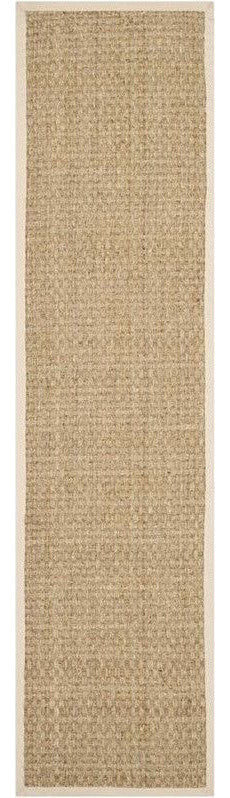 Safavieh Natural Fiber Nf114A Solid Color Rug, Natural/Beige, 2'6" X 20'0"