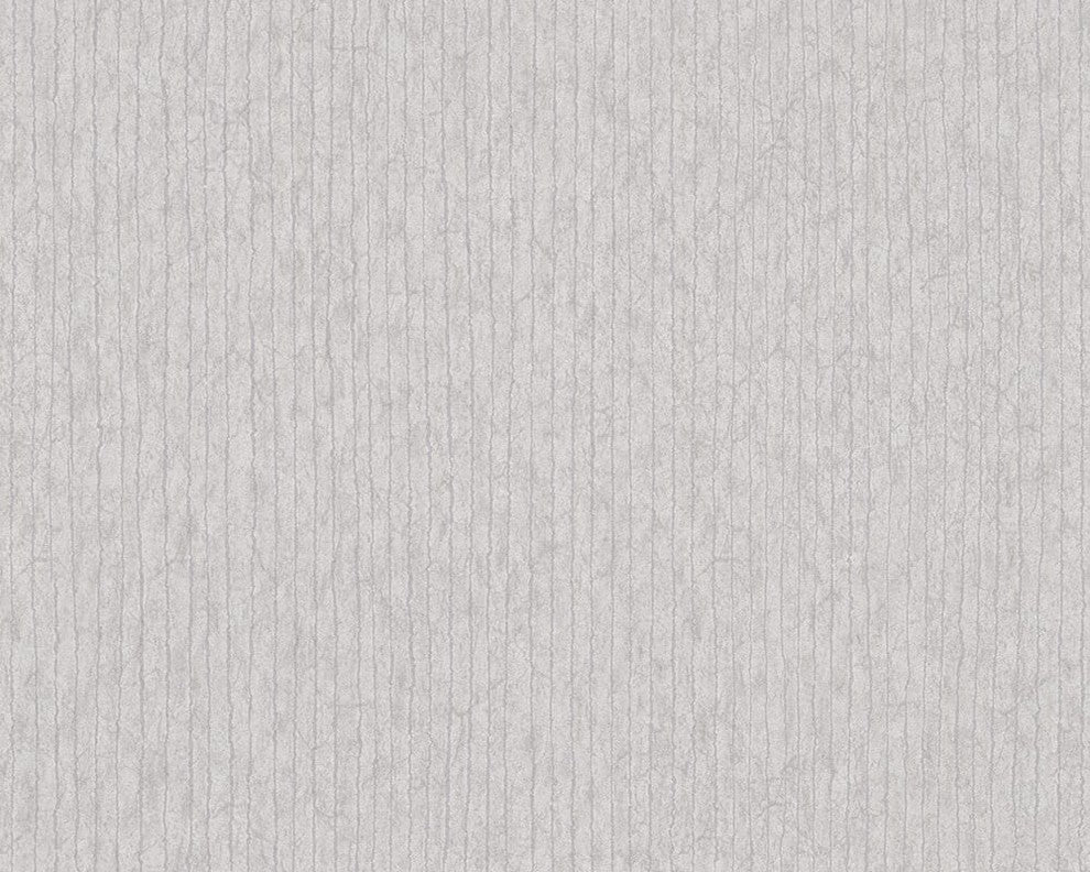 Metropolis 2, Urban Graphic Stripes Floral Plain Light White Wallpaper Roll