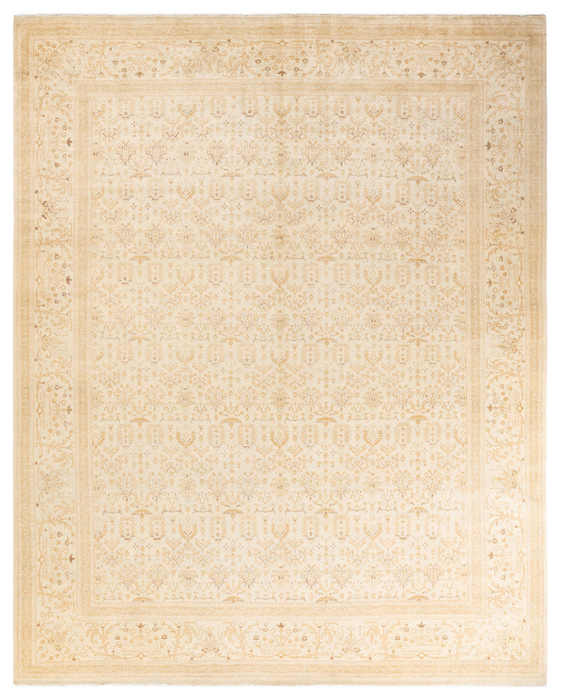 Mogul, One-of-a-Kind Hand-Knotted Area Rug Ivory, 7' 10" x 9' 10"