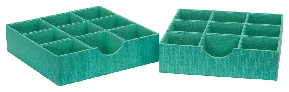 9-Compartment Drawer Organizers