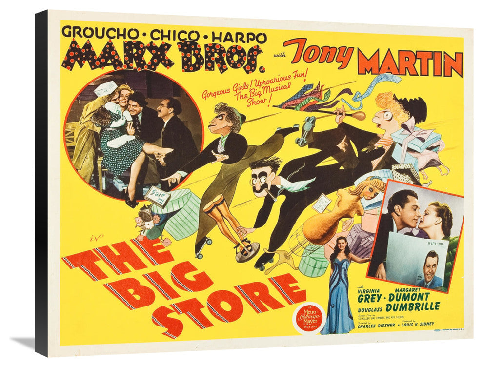 "Marx Brothers - The Big Store 01" Canvas by Hollywood Photo Archive, 30x23"