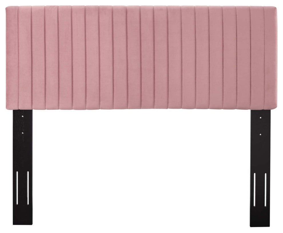 Dusty Rose Keira King/California King Performance Velvet Headboard