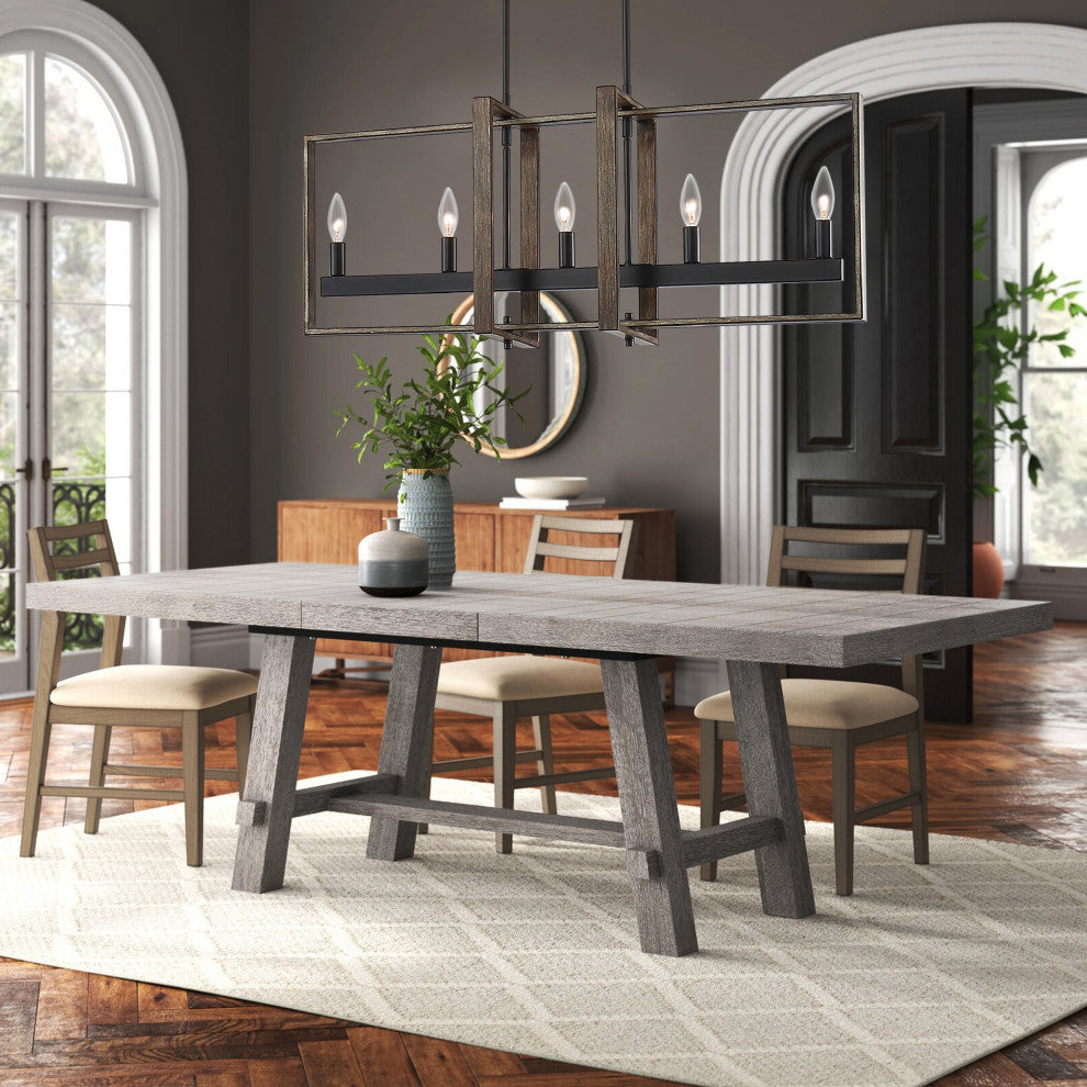 Vanity Art 5-Light Kitchen Island Linear Pendant