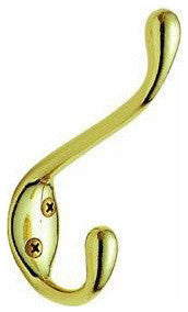 2 Hook Coat Rack, Light Oak