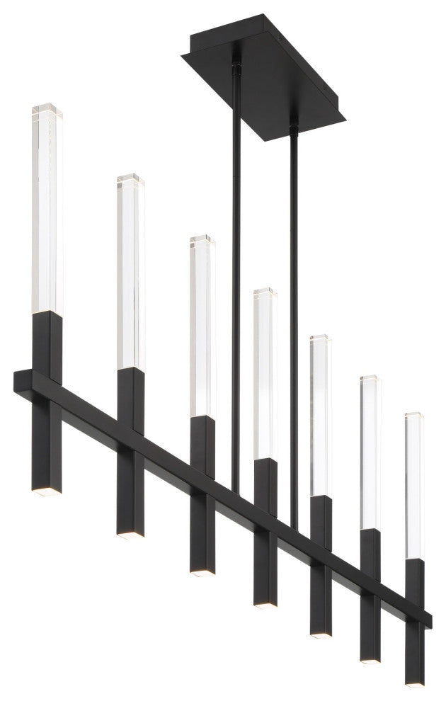 Benicio 7 Light Chandelier, Black