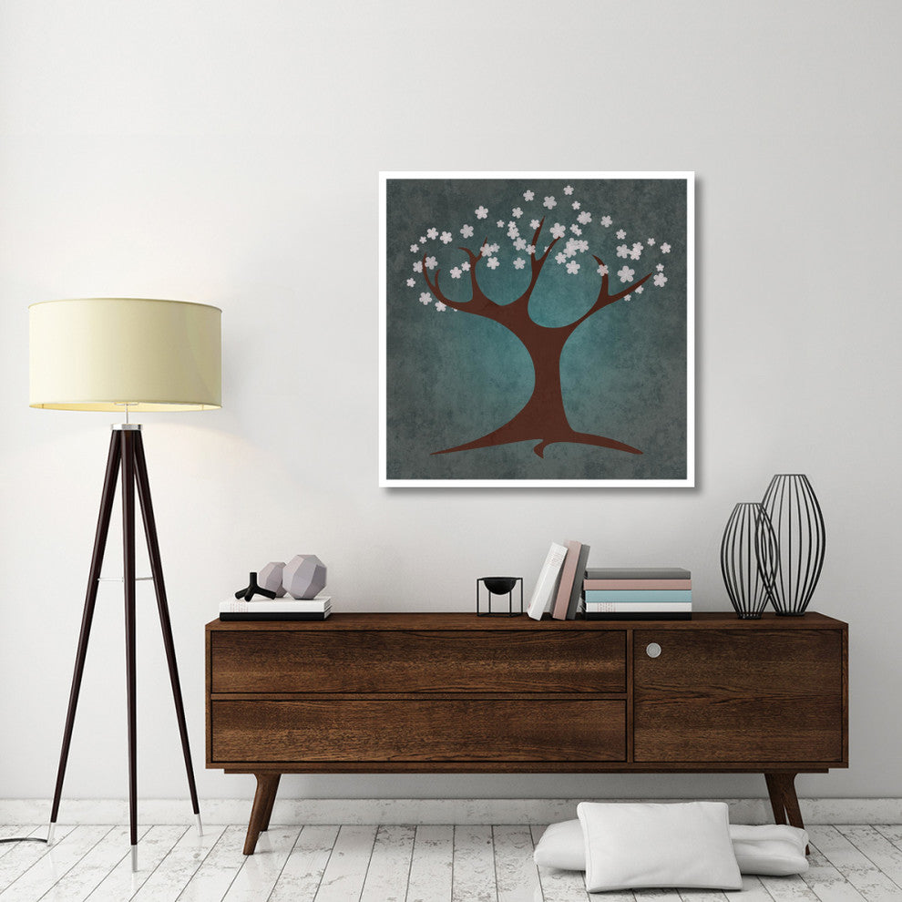 "Tree Spring" Digital Paper Print by BG.Studio, 42"x42"