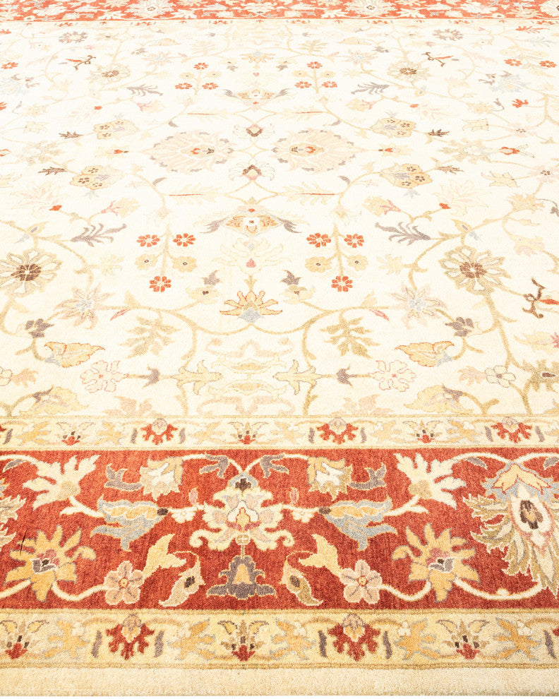 Mogul, One-of-a-Kind Hand-Knotted Area Rug Ivory, 9'2"x11'2"