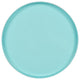 Kate and Laurel Celia Round Metal Foldable Tray Accent Table, Gold and Pastel Te