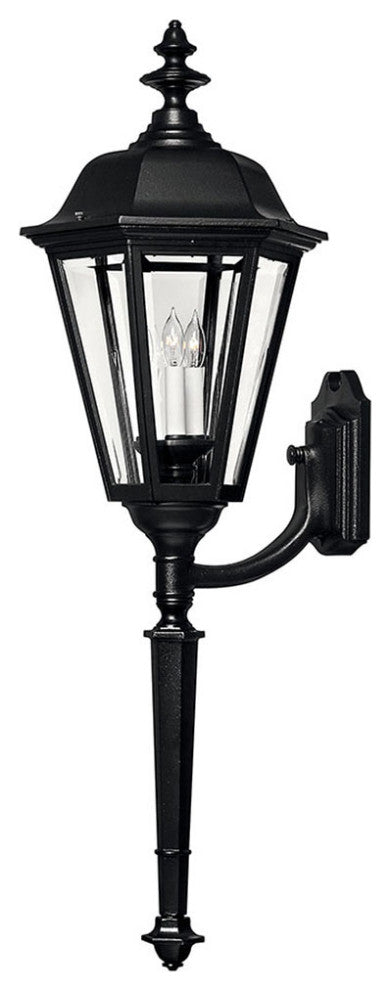 Hinkley Manor House Double Extra Large Wall Mount Lantern, Black