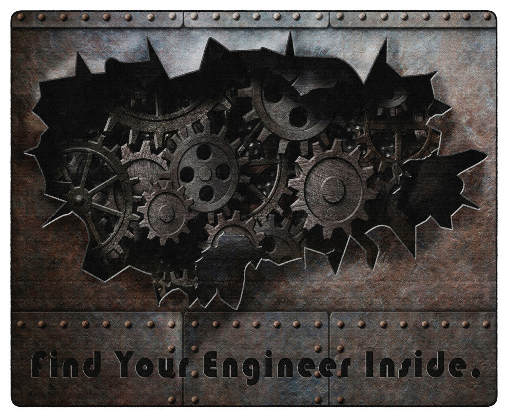 Flagship Carpets FA1024-58FS 10'6x13'2 Find Your Inner Engineer Rug