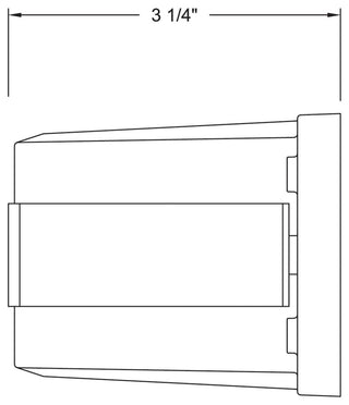 Hinkley Sparta Dash 12V Led Large Flat Brick Light, Stainless Steel Black