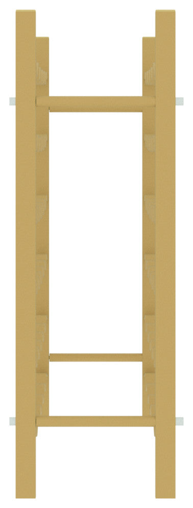 vidaXL Wine Rack for 36 Bottles Storage Wine Bottle Holder Stand Gold Metal