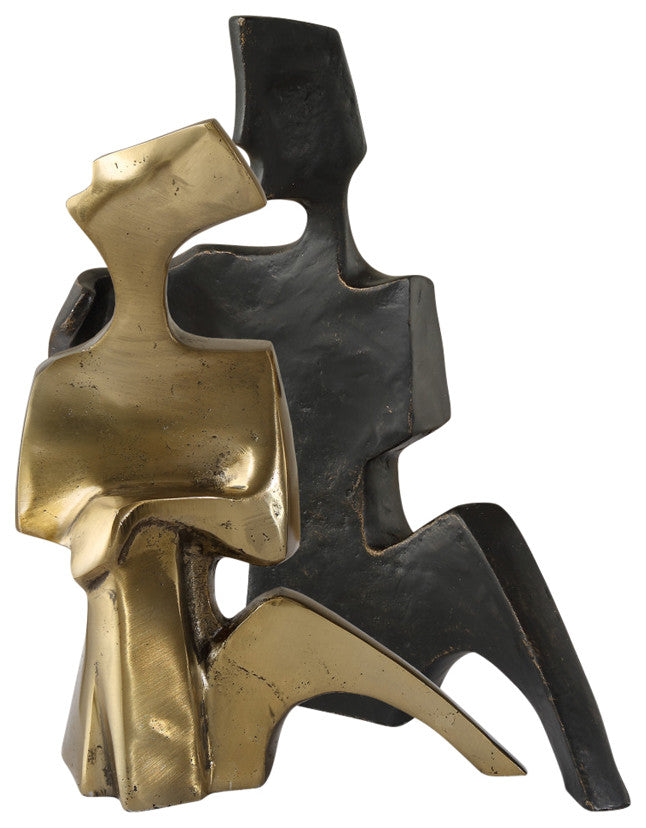 Uttermost - 18149 - Sculptures, S/2 - Affection - Shimmering Bronze And Gold