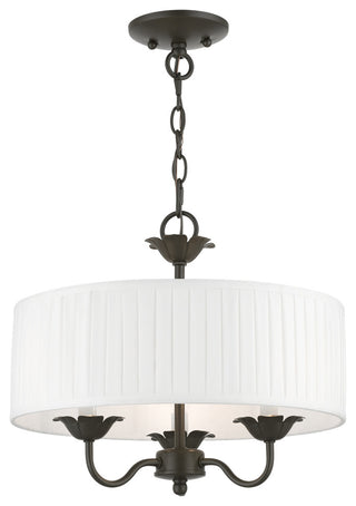Livex Lighting 3 Light English Bronze Pendant Chandelier