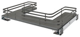 Solid Surface U-Shape Pull Out Organizer for Sink Base Cabinet, 29.69"