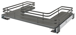 Solid Surface U-Shape Pull Out Organizer for Sink Base Cabinet, 29.69"