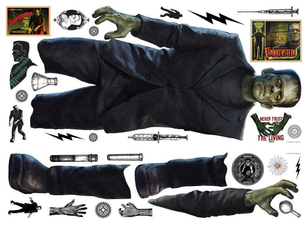 Classic Monsters Frankenstein Giant Peel and Stick Wall Decals