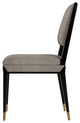 Sonder Living Reform Elegant Side Chair | Black / Winston Speckle