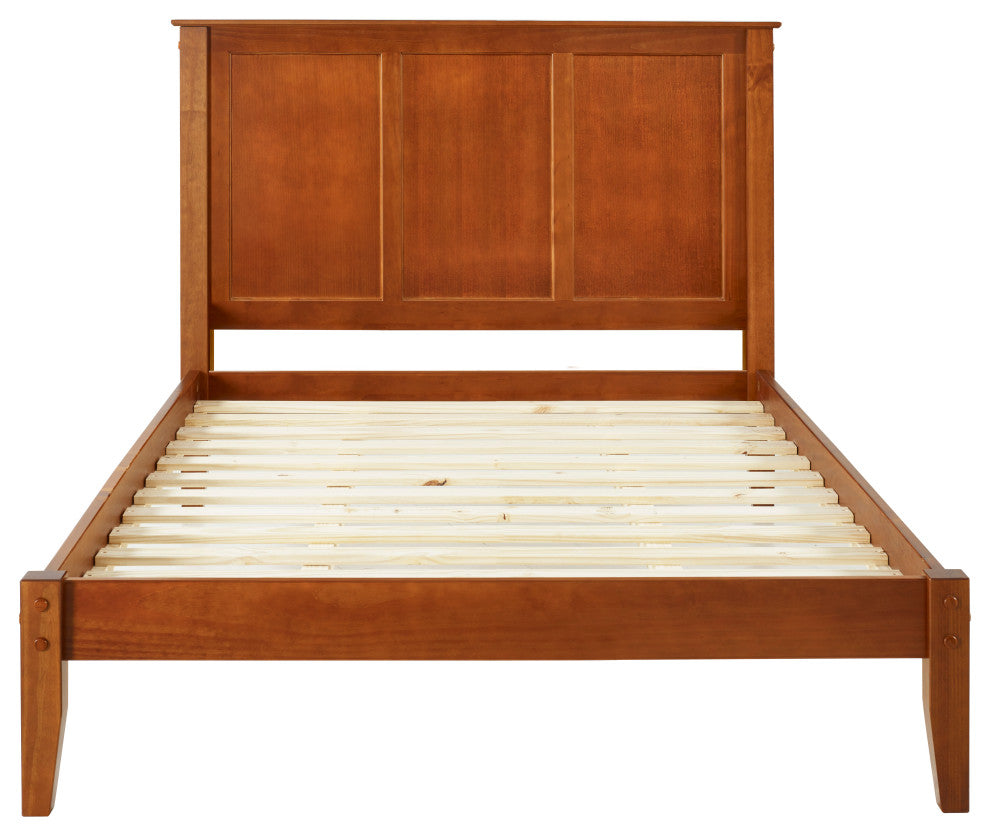 Shaker Style Panel Full Size Platform Bed, Cherry, Queen