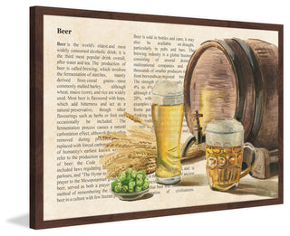 "Beer Tradition" Framed Painting Print, 36"x24"